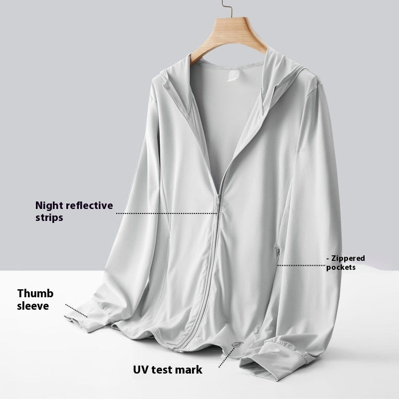 UV Protection Breathable Ice Silk Sun-protective Clothing