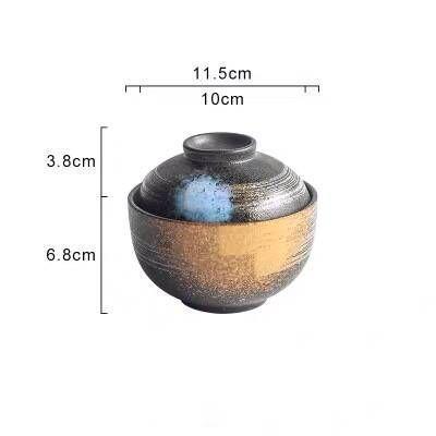 Ceramic Bird's Nest Dessert Stew Cup With Lid