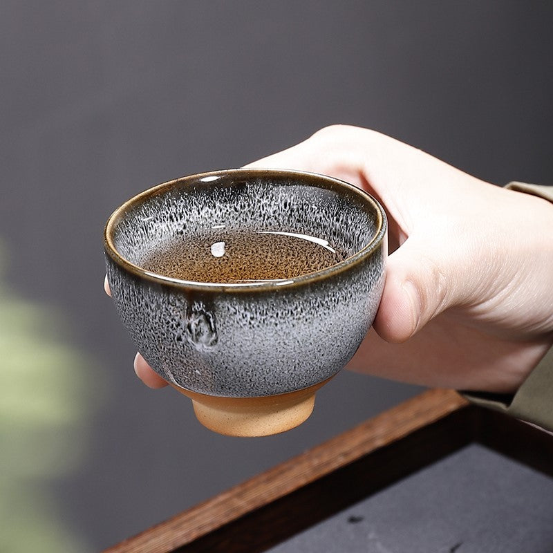 Kiln Change Ceramic Kung Fu Tea Set Cup Home Gift Box