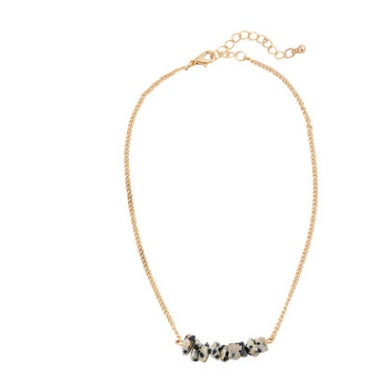 Natural gravel necklace