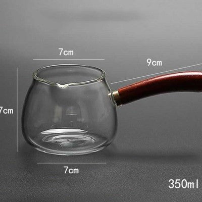 Juego de té de kung fu de vidrio para el hogar, divisor de té de mar de té