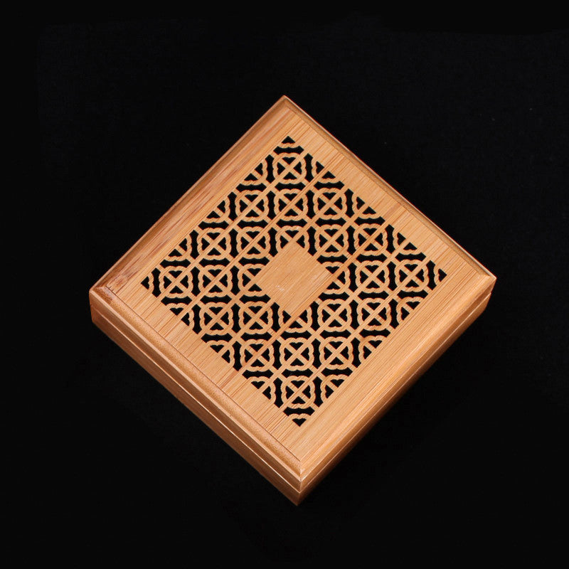 Phoebe Bamboo Incense Box Square Bamboo Lying Incense Box Agarwood Sandalwood