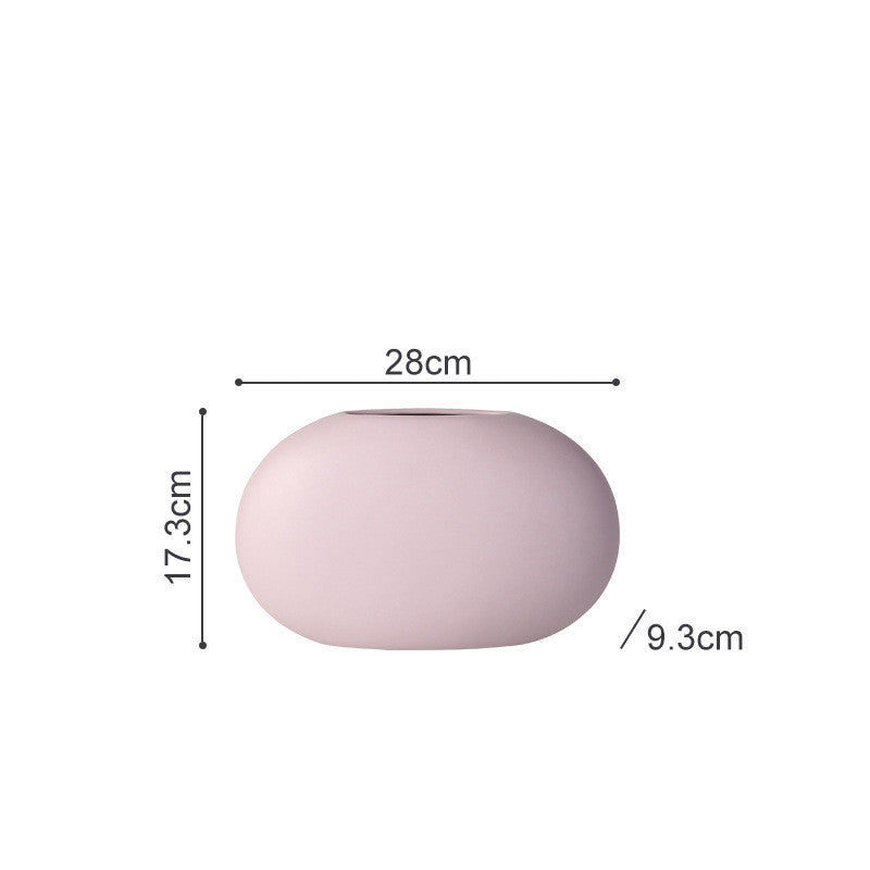 Nordic Ceramic Round Vase Decoration