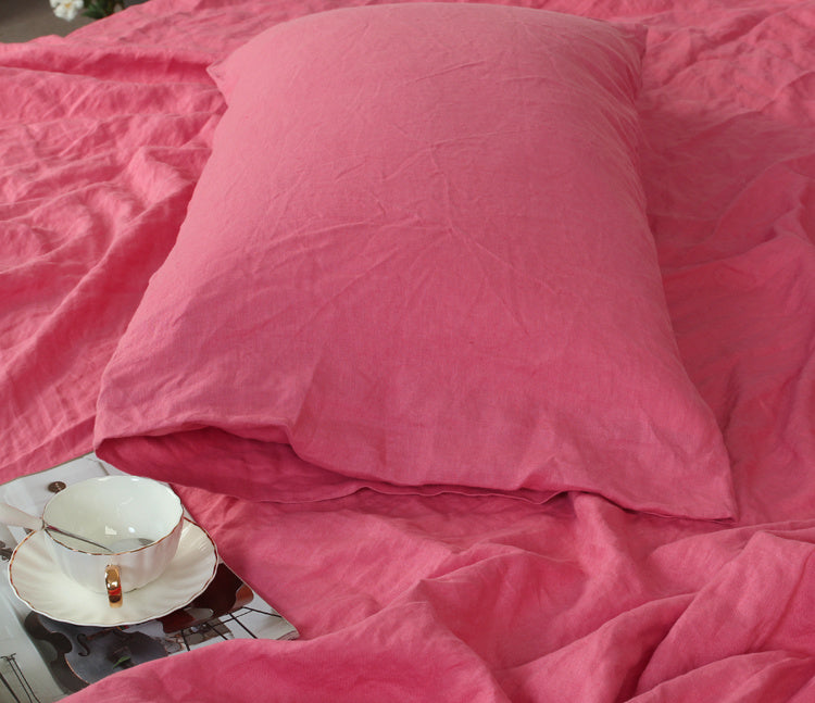 Funda de almohada de lino puro