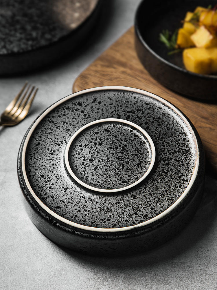 Fuente para hornear de cerámica vintage con acabado esmerilado de Creative Restoration