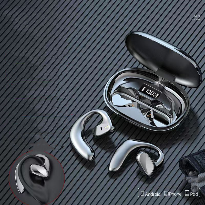 TWS Sports Bluetooth Earphone Headset External Bone Conduction Power Display