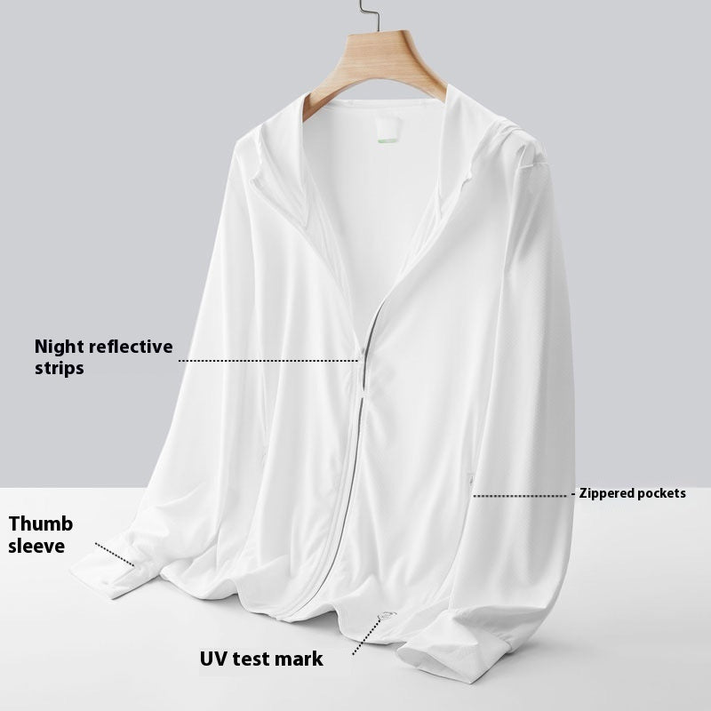 UV Protection Breathable Ice Silk Sun-protective Clothing