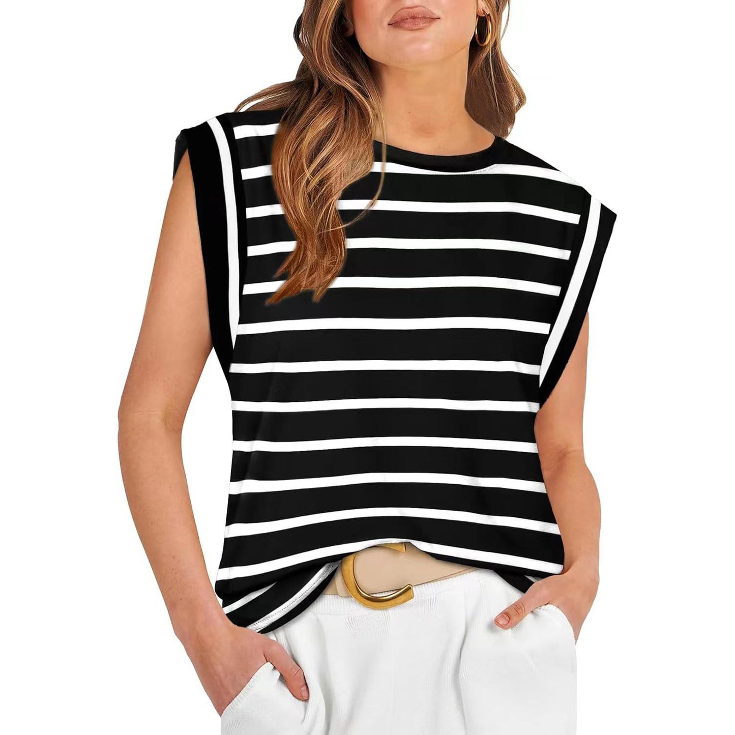 Summer New Round Neck Loose T-Shirt