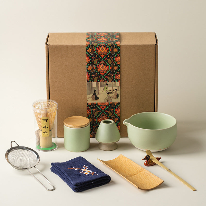 Matcha Tea Set Suit 9-piece Gift Box