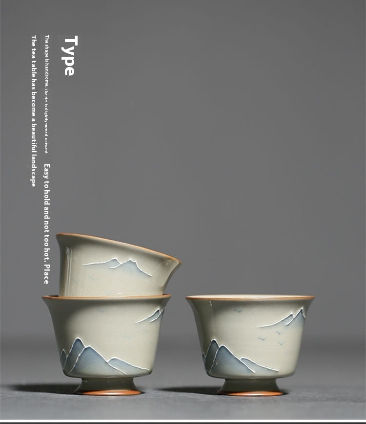 Tea Cup Vintage Tea Bowl Kung Fu Tea Set