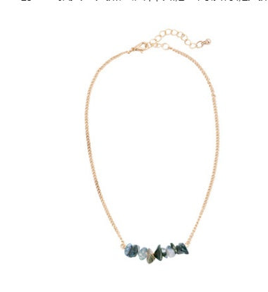 Natural gravel necklace