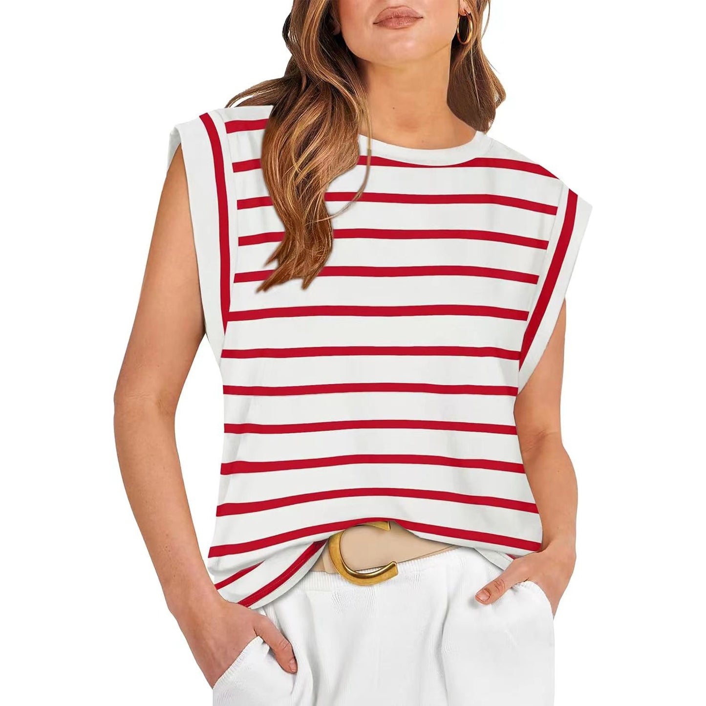 Summer New Round Neck Loose T-Shirt