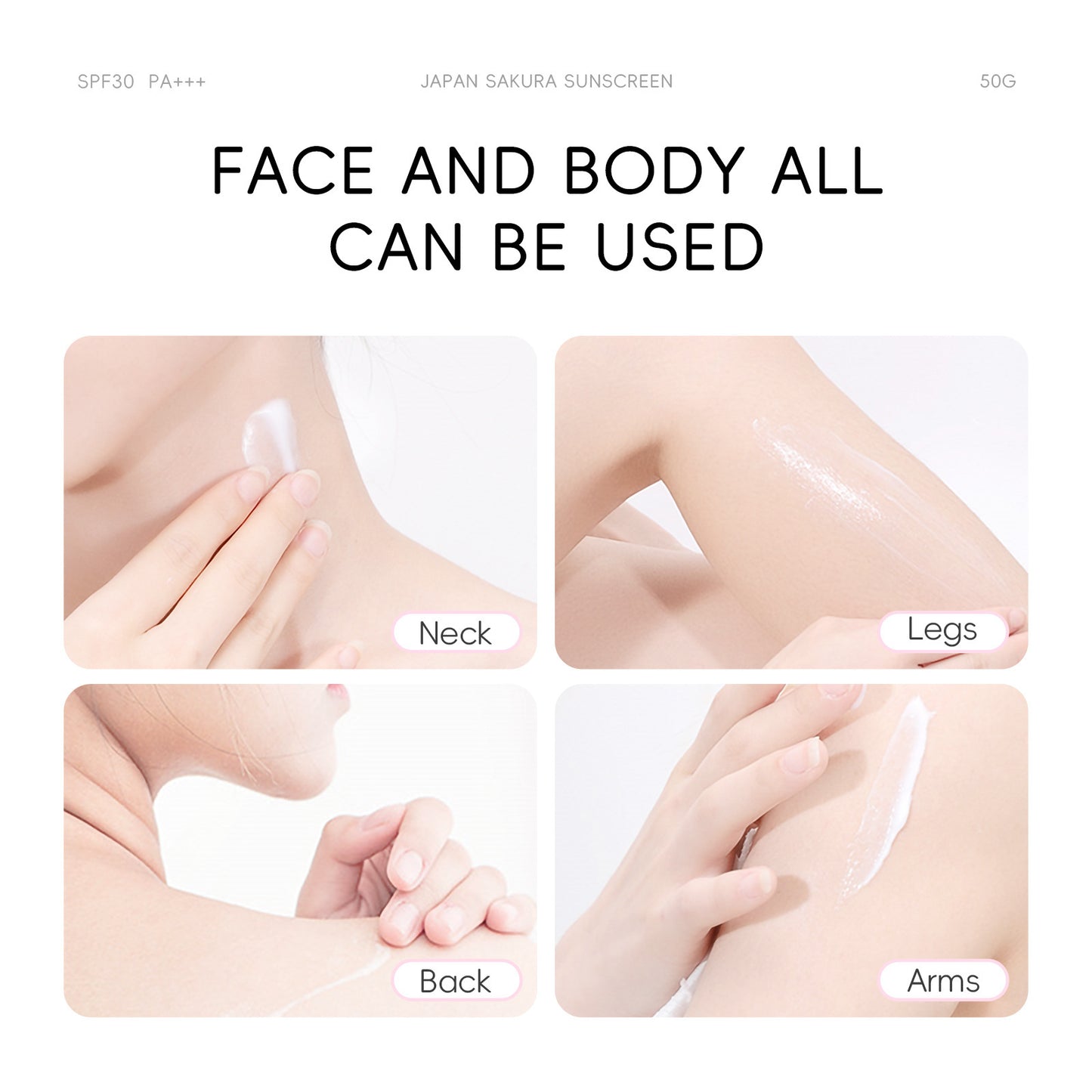 Protector solar Cherry Blossom FPS 30, productos para el cuidado de la piel aislantes