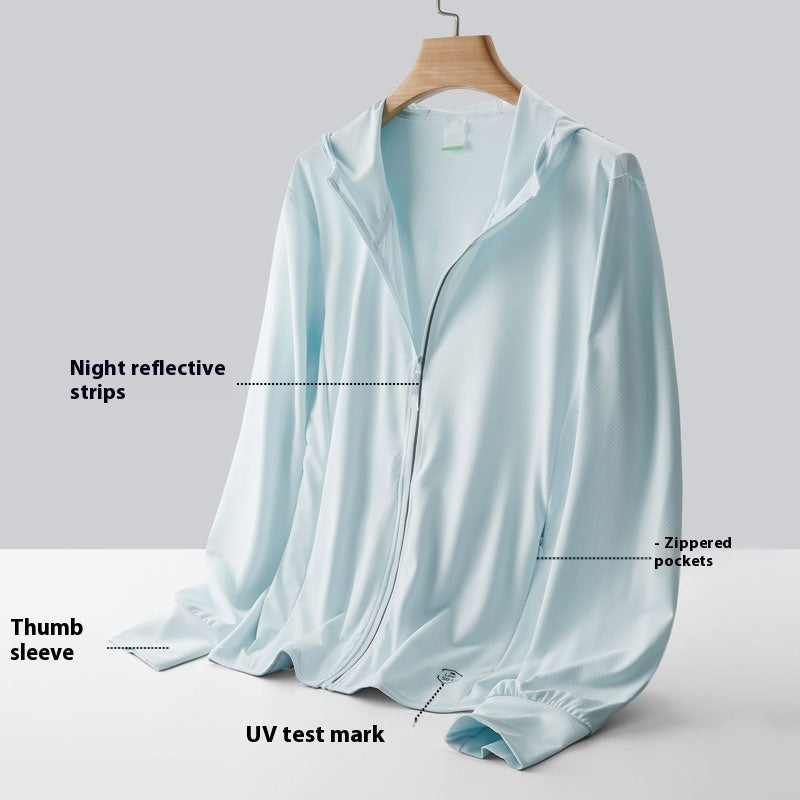 UV Protection Breathable Ice Silk Sun-protective Clothing