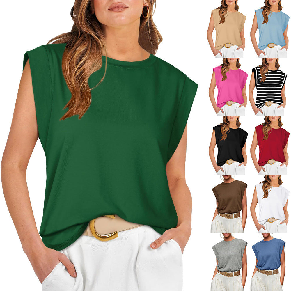 Summer New Round Neck Loose T-Shirt