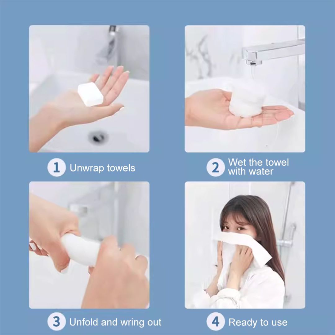 Pack Of 10 Compressed Towels