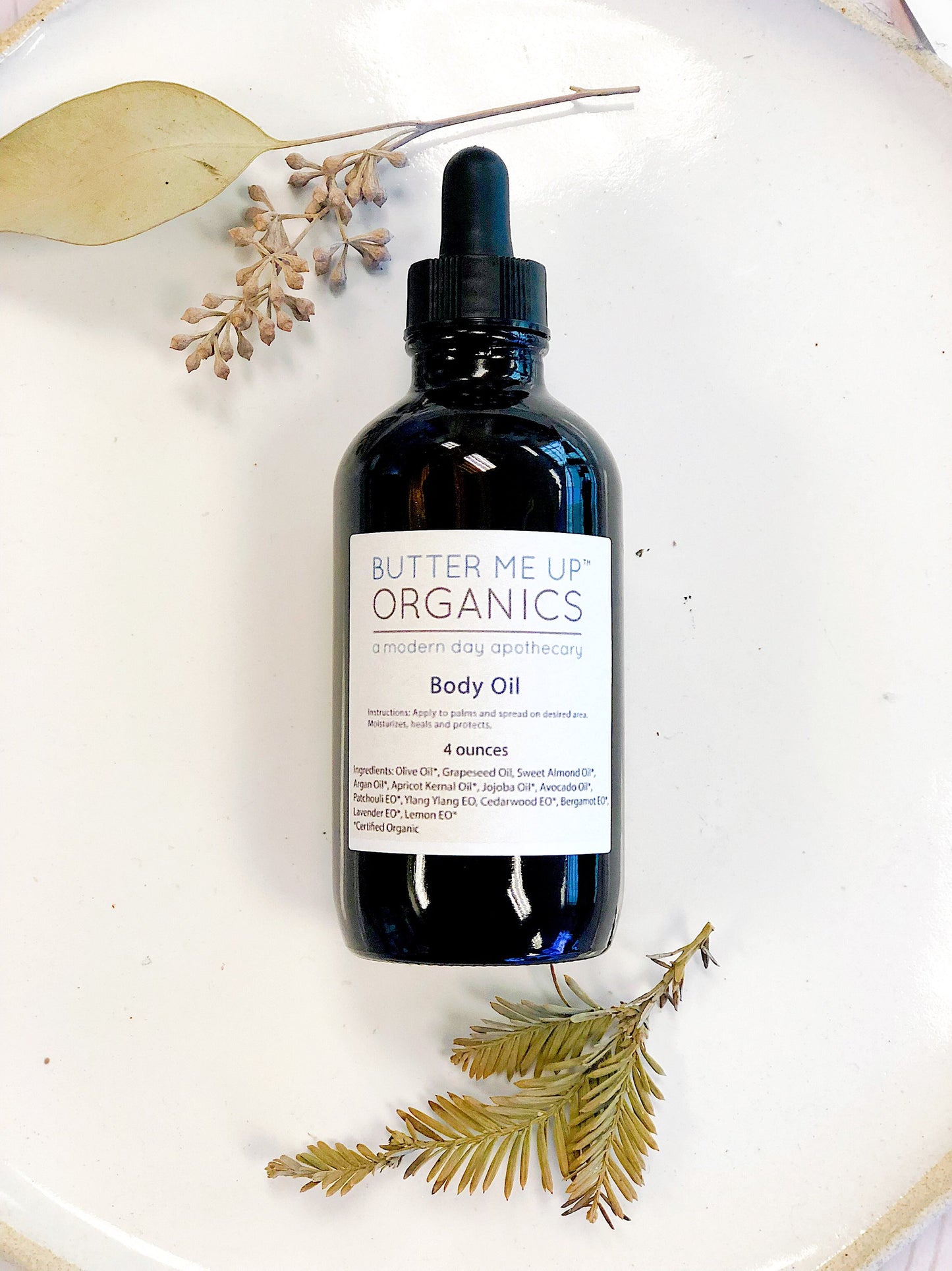 Organic Body Oil Moisturizer for Dry Skin