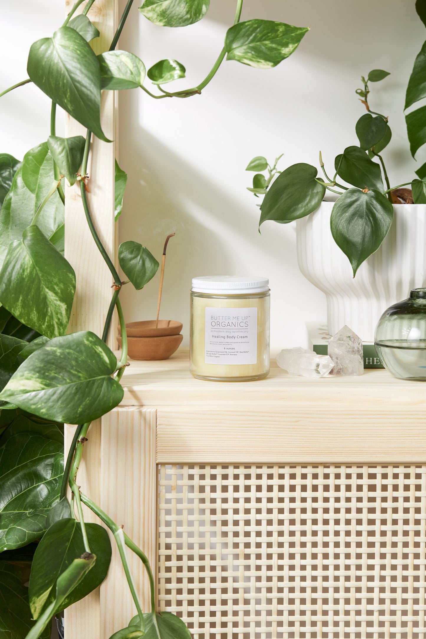 Organic Healing Body Cream for dry skin