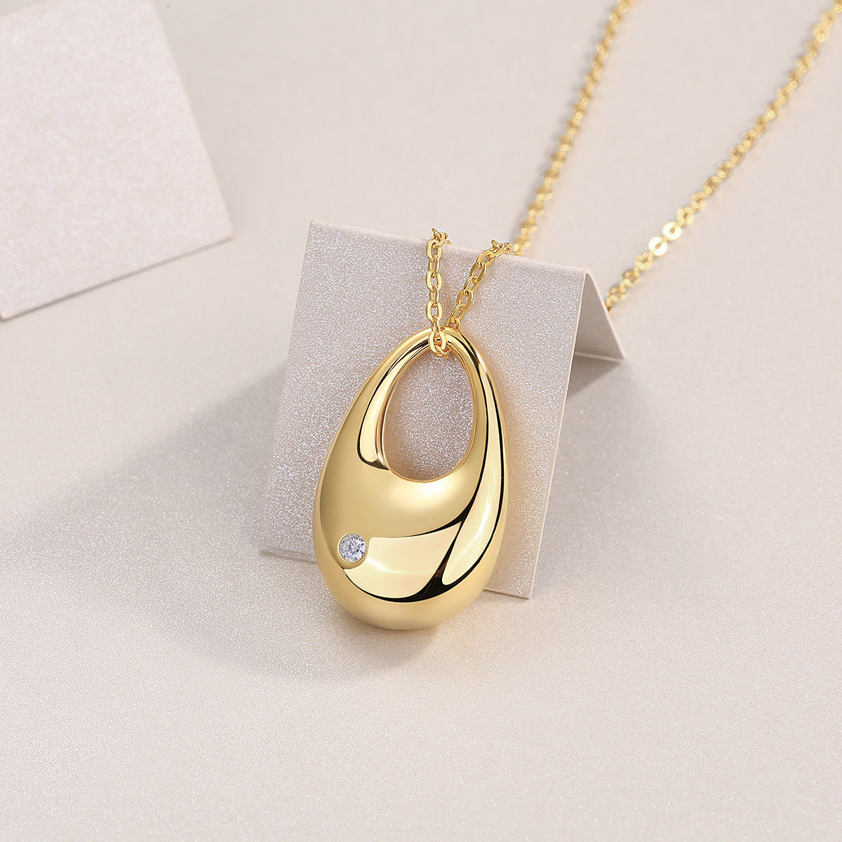 925 Sterling Silver gold plated Fashion Necklace