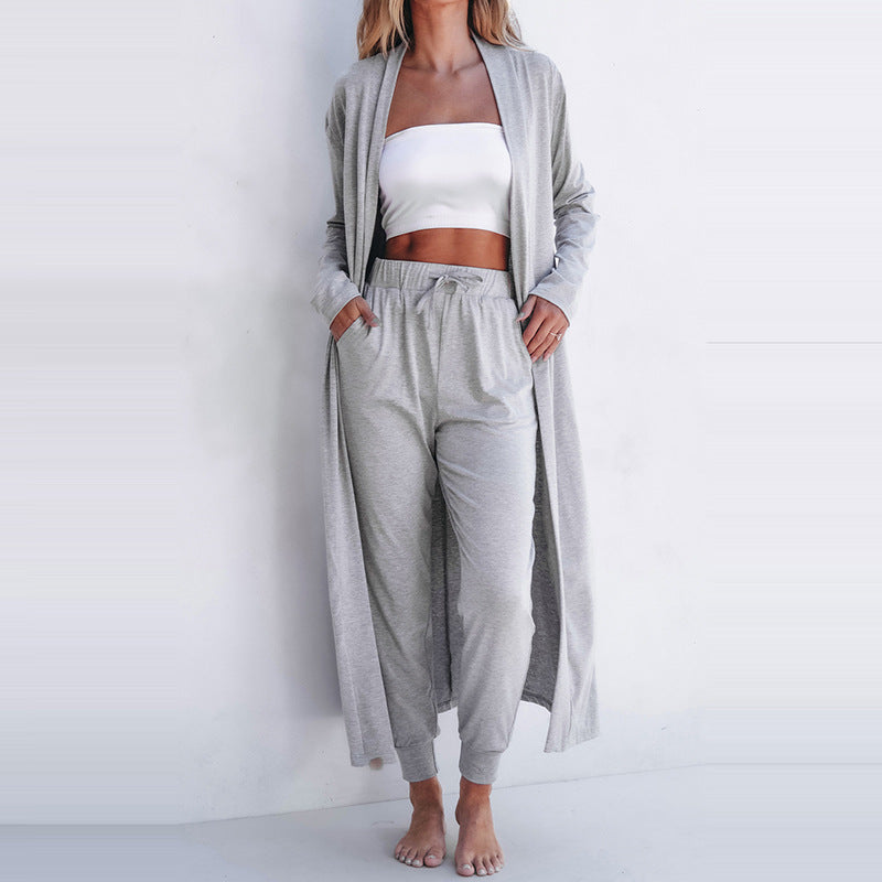 New Solid Color Long Sleeve Women’s Casual Suit