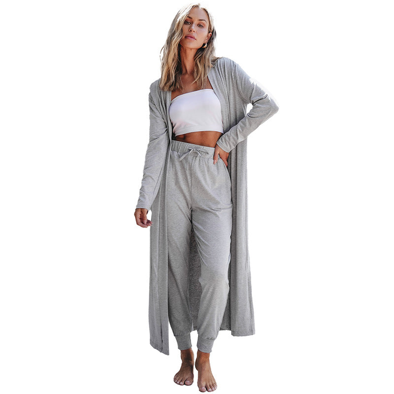 New Solid Color Long Sleeve Women’s Casual Suit