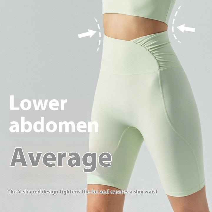 Pantalones deportivos ajustados transpirables hasta la rodilla para correr y fitness