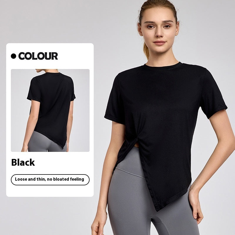 New Split Breathable Exercise Top