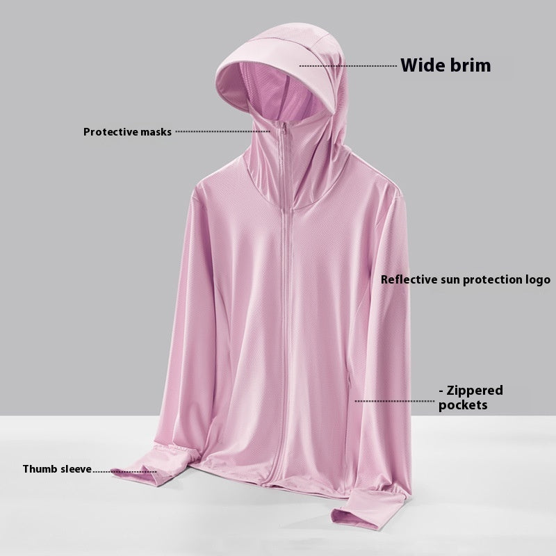 UV Protection Breathable Ice Silk Sun-protective Clothing