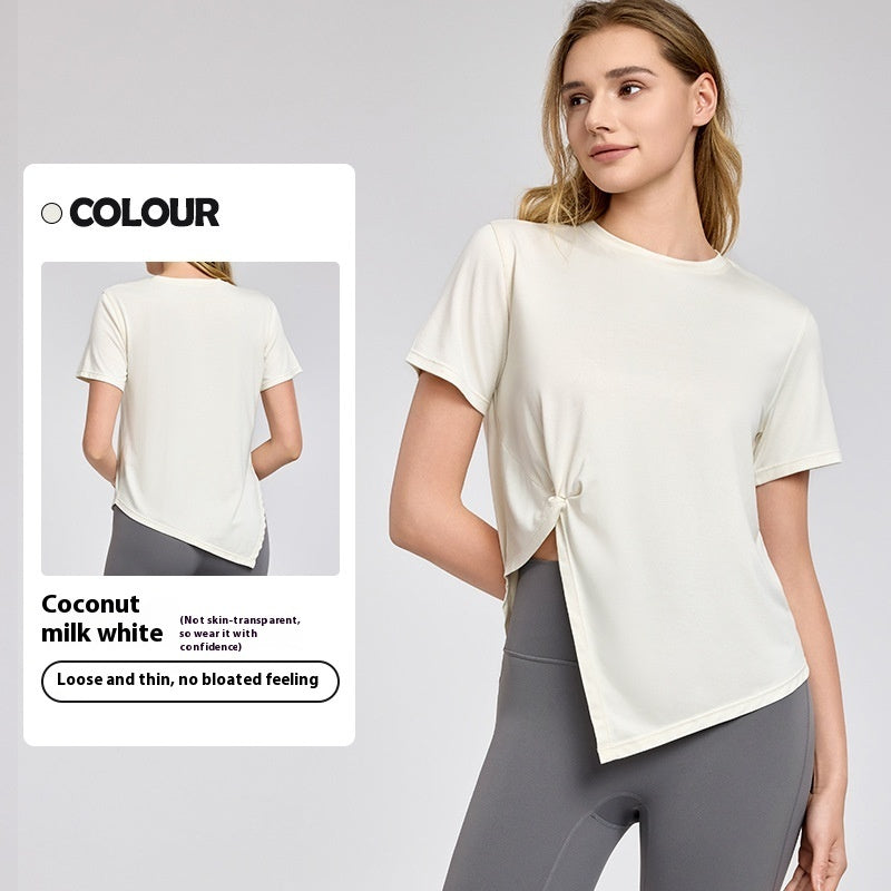 New Split Breathable Exercise Top