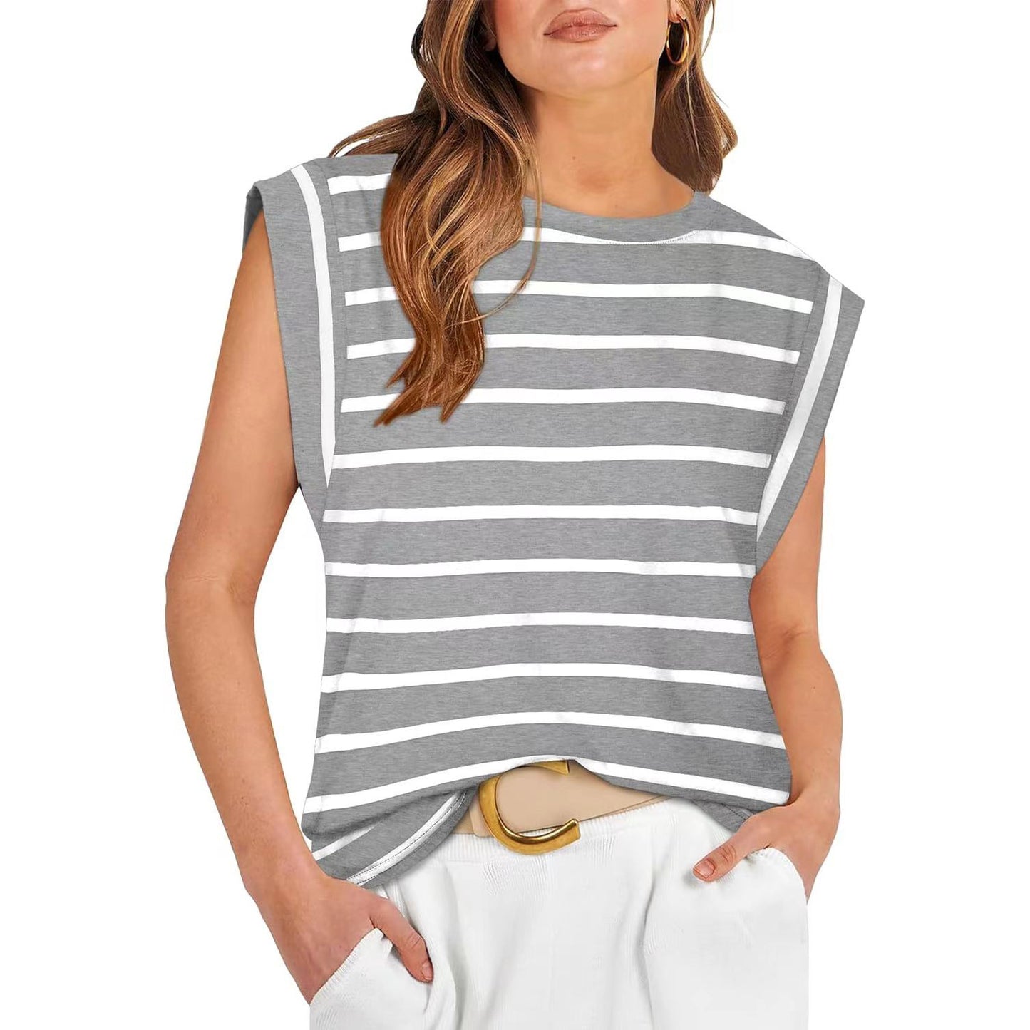 Summer New Round Neck Loose T-Shirt