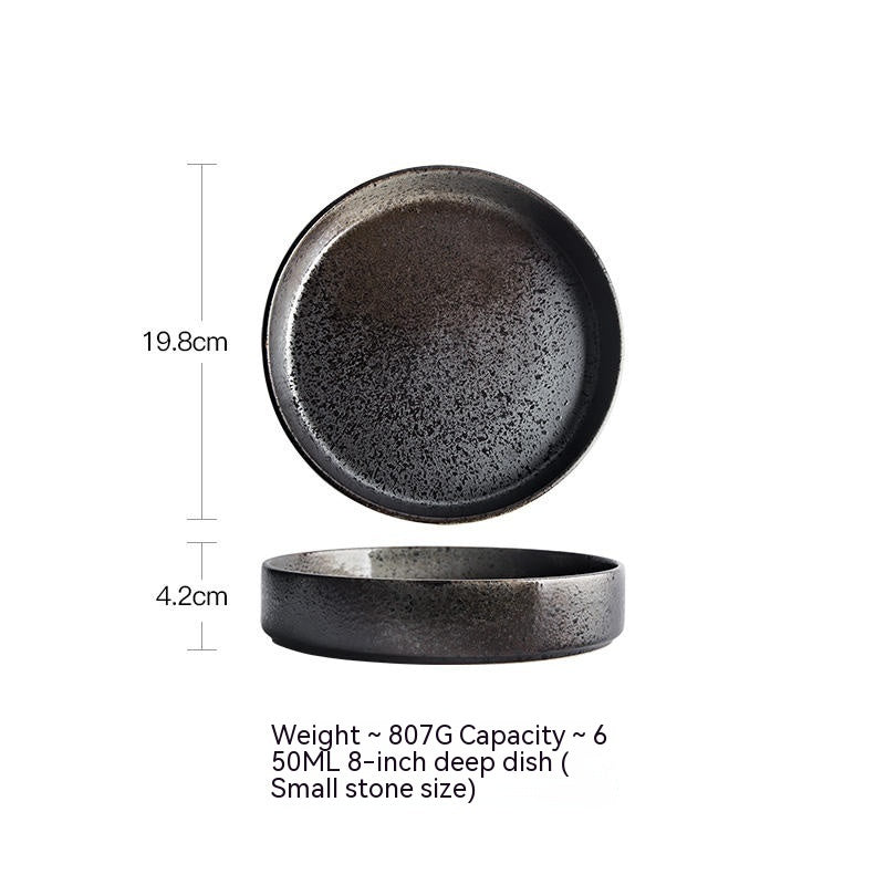 Fuente para hornear de cerámica vintage con acabado esmerilado de Creative Restoration