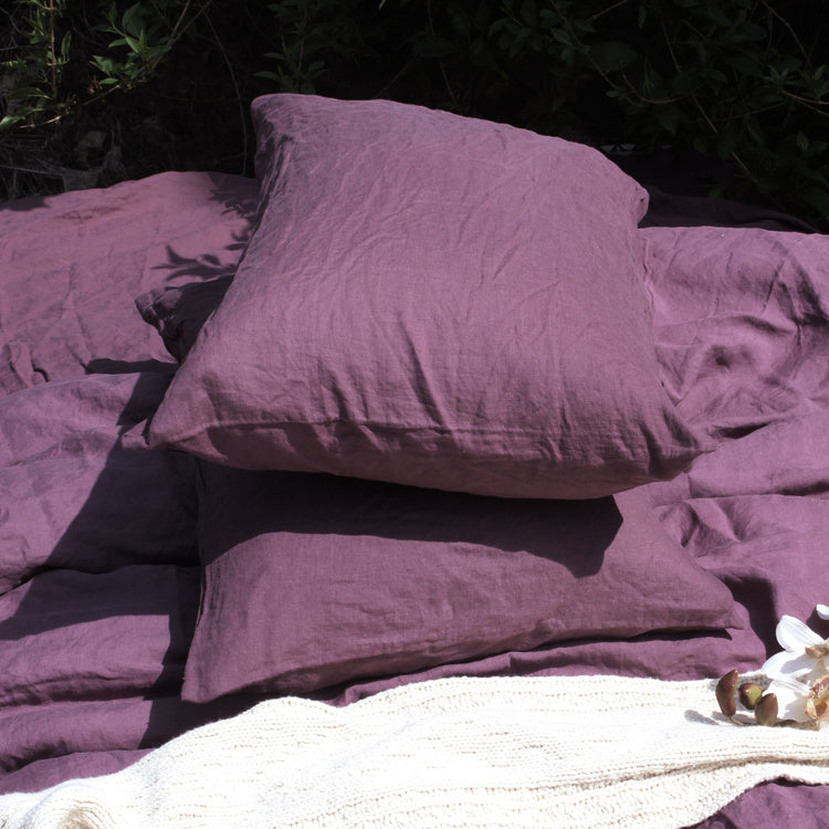 Funda de almohada de lino puro