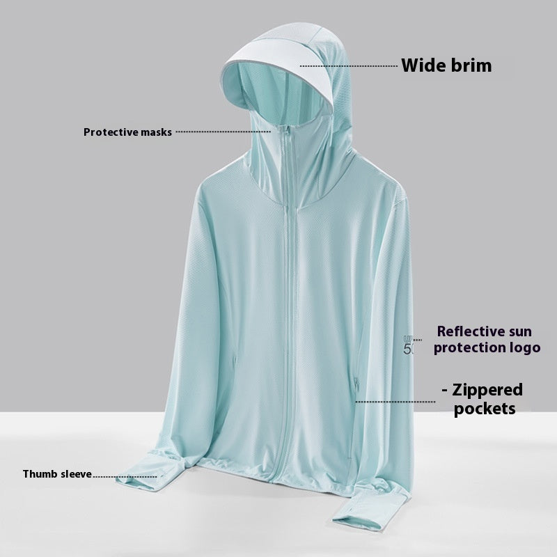 UV Protection Breathable Ice Silk Sun-protective Clothing