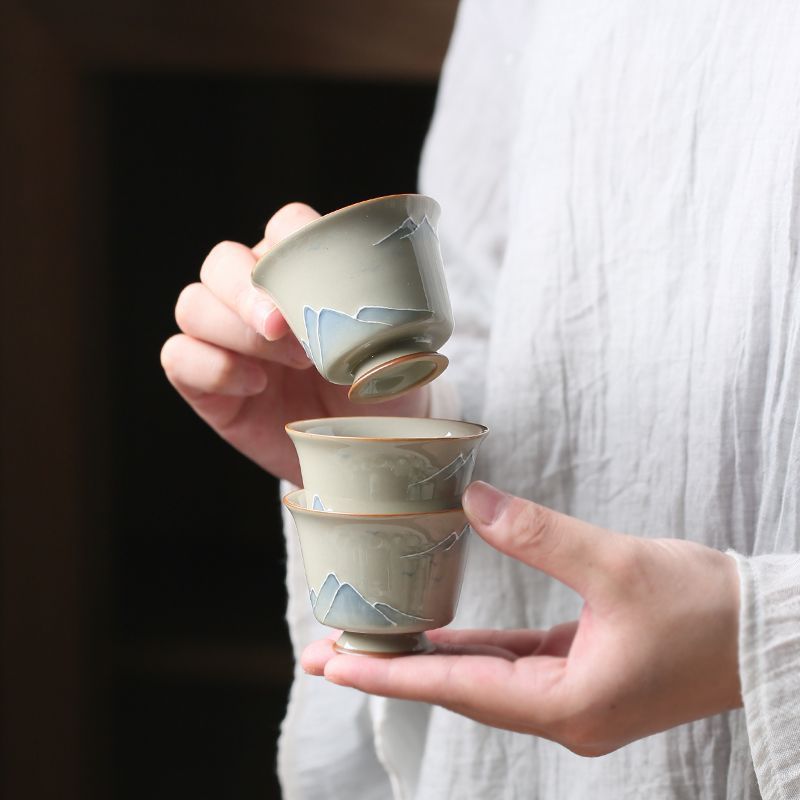 Tea Cup Vintage Tea Bowl Kung Fu Tea Set