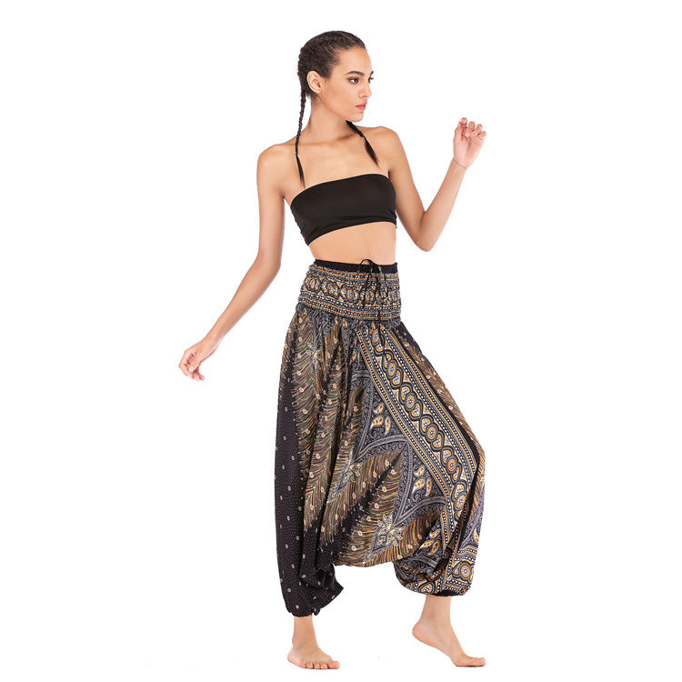 Yoga Clothes Big Crotch Pants Jumpsuit Boho