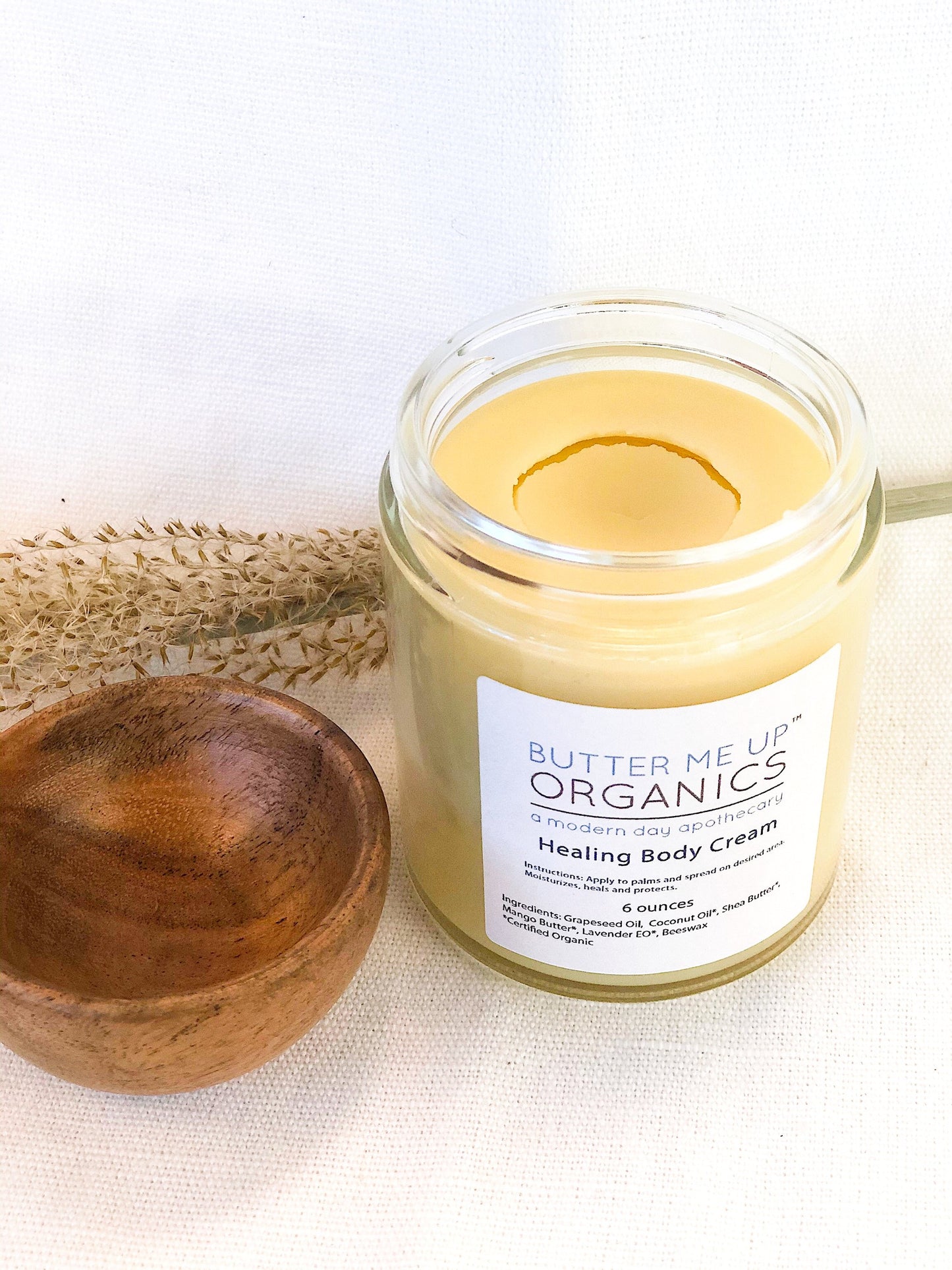 Organic Healing Body Cream for dry skin