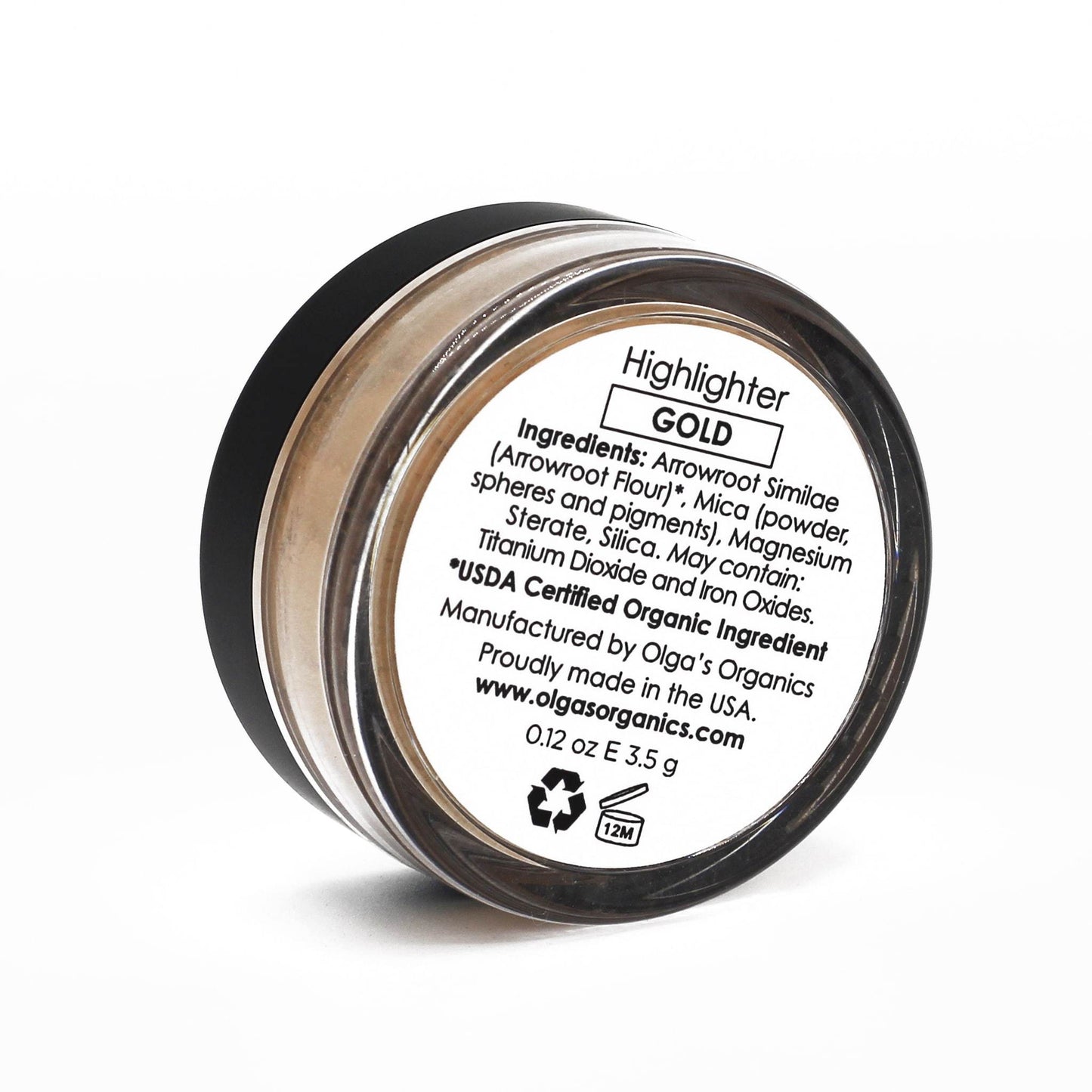 Gold Organic & Mineral Highlighter