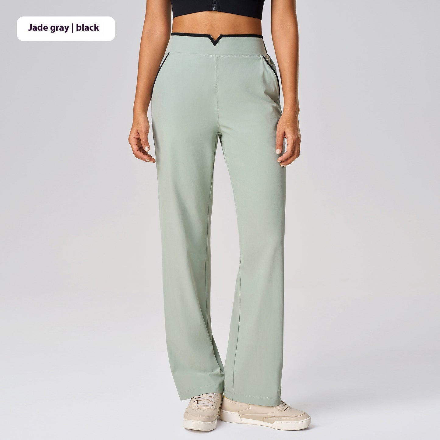 Pantalones de yoga casuales, versátiles, de cintura alta y pierna ancha