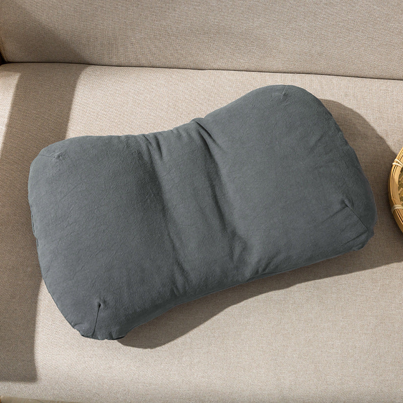 Lumbar Support Pillow Solid Color All Cotton Latex Children's Mini Pillow