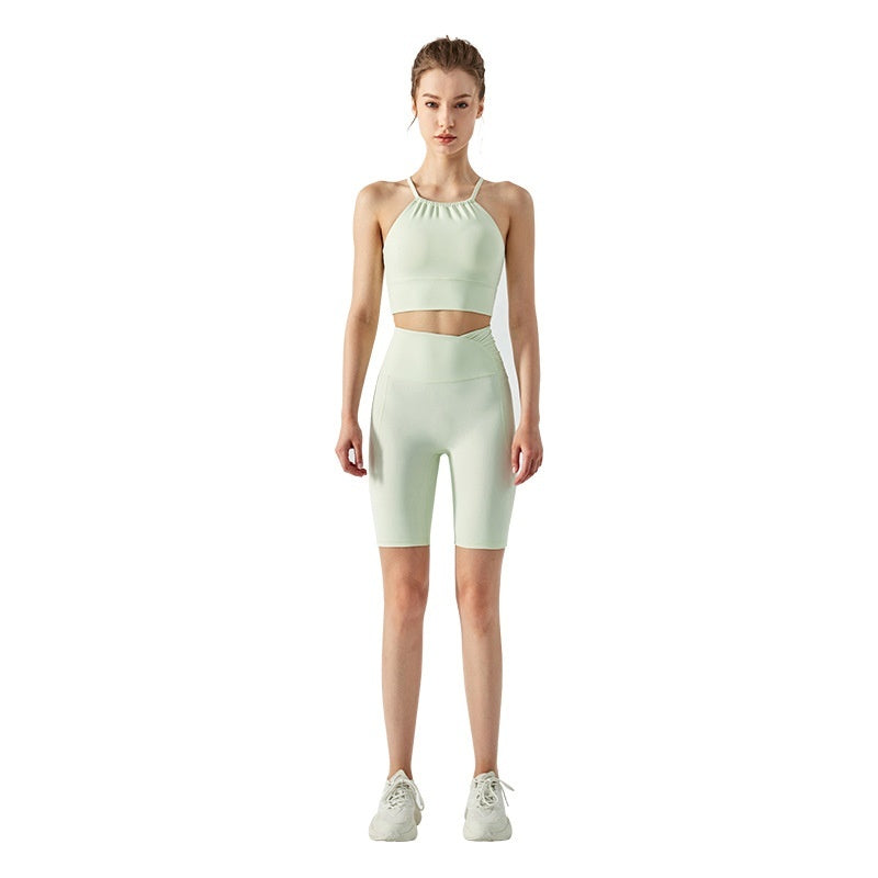 Fitness Running Sports Breathable Skinny Knee Length Pants