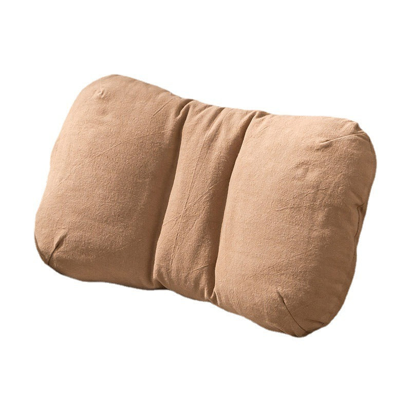 Lumbar Support Pillow Solid Color All Cotton Latex Children's Mini Pillow