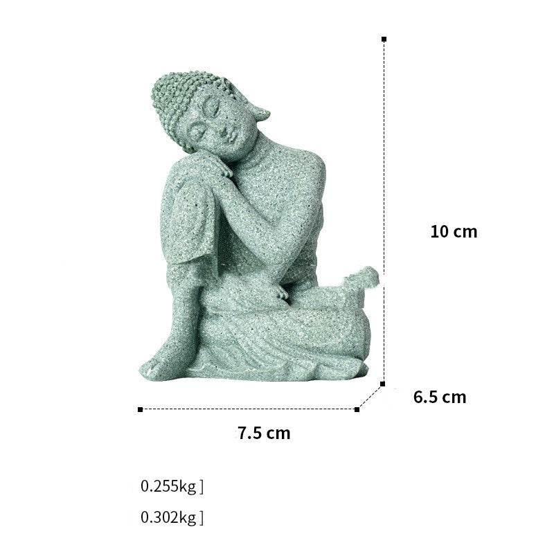 Chinese Stone Buddha Crafts Creative Ornament Home Decor