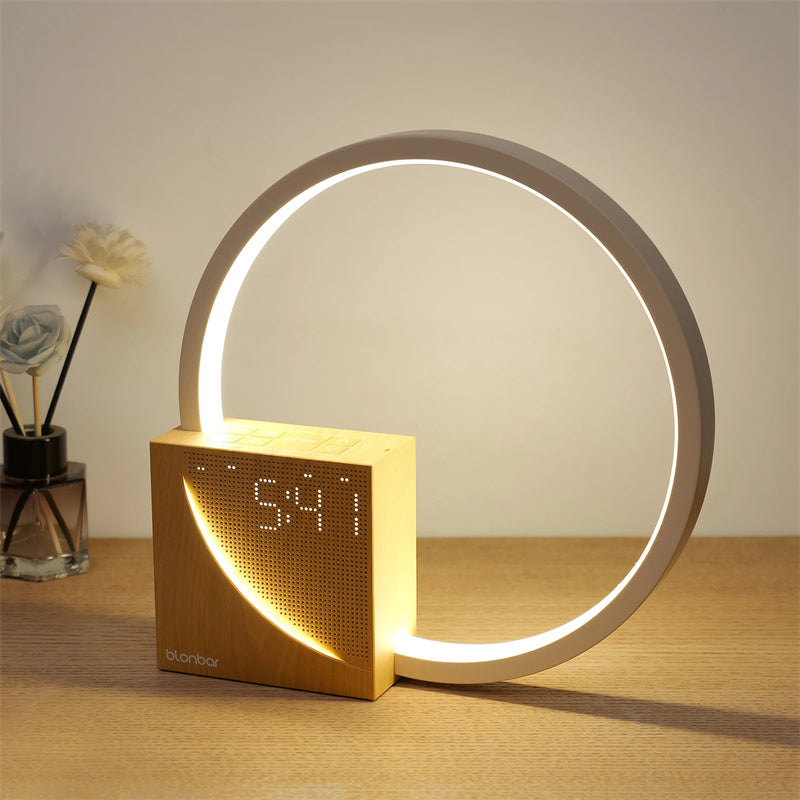 Bedside/Table Lamp Touch Alarm Clock With Natural Sounds and 3 control Brightness Settings