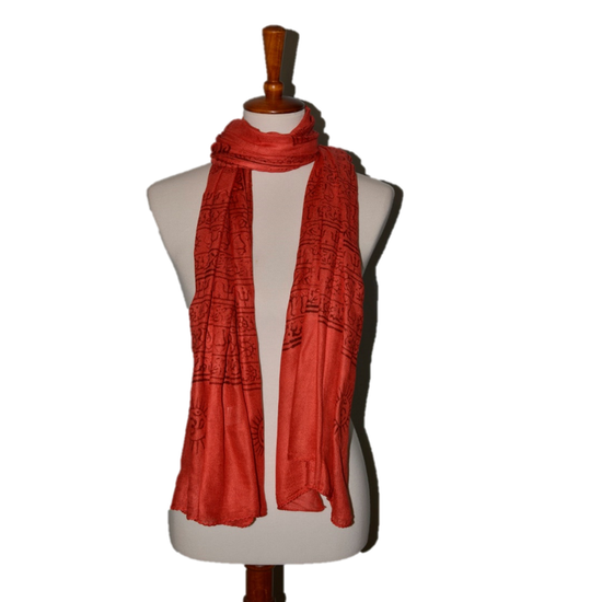 Sanskrit Hindu Symbols Scarf