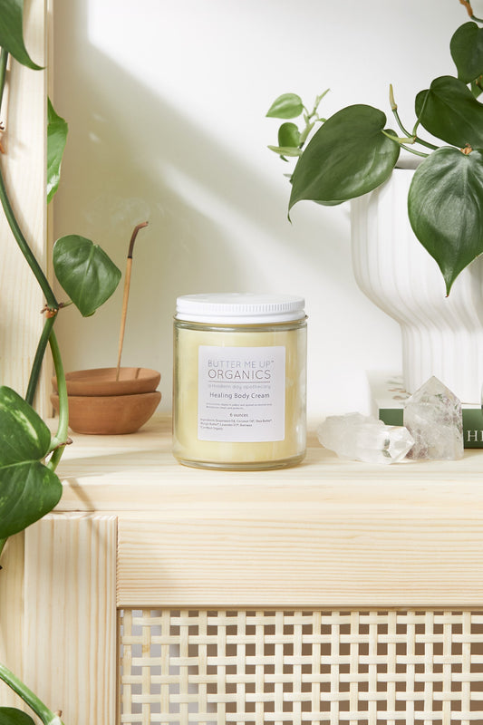 Organic Healing Body Cream for dry skin