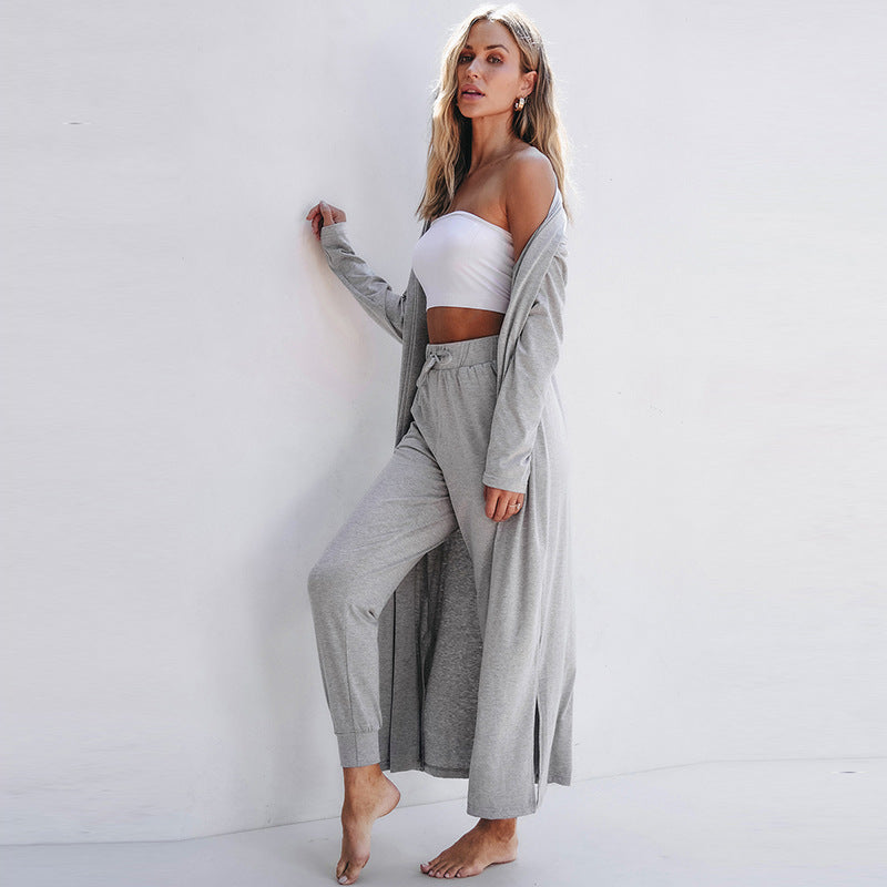 New Solid Color Long Sleeve Women’s Casual Suit
