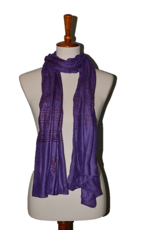 Sanskrit Hindu Symbols Scarf