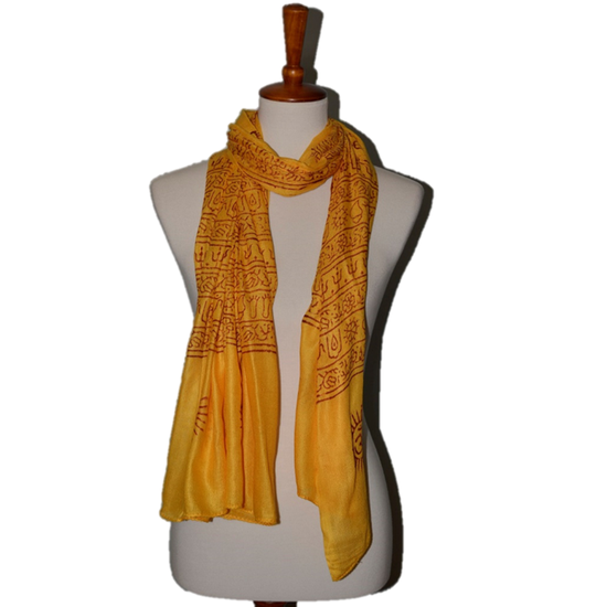 Sanskrit Hindu Symbols Scarf