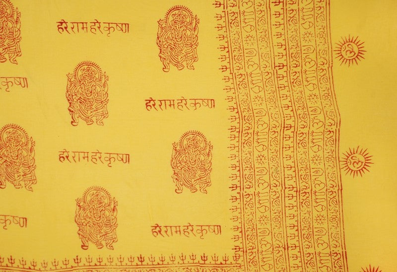 Sanskrit Hindu Symbols Scarf