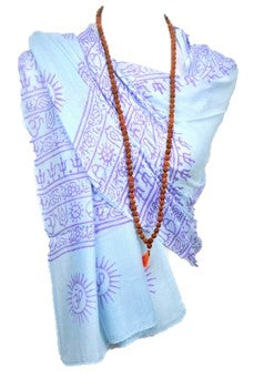 Sanskrit Hindu Symbols Scarf